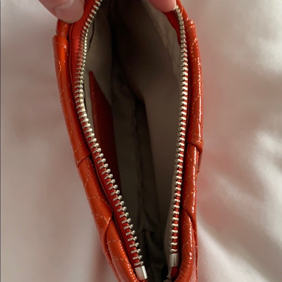 Coach Embossed Red Leather Wristlet - Picture 3 of 10